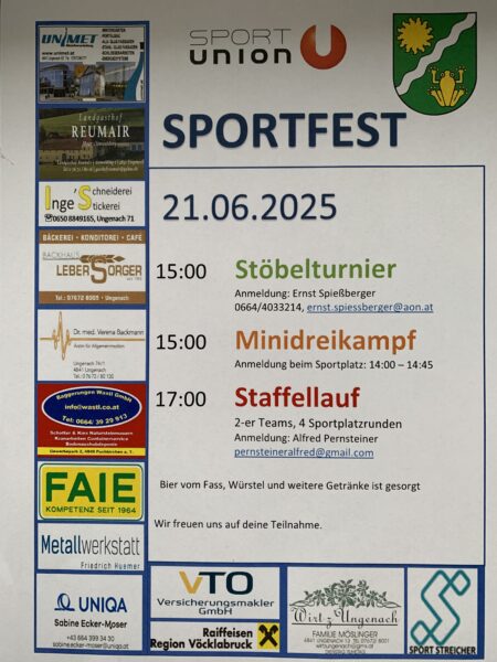 Foto Plakat Sportfest 2025