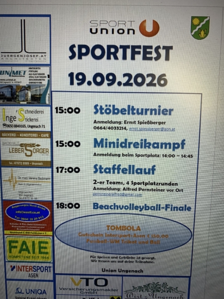 Sportfest 19.09. 2026